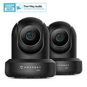 Amcrest 2-Pack 1080p WiFi Camera Indoor 2MP Pan/Tilt Home Security Camera Auto-Tracking Motion & Audio Detection Enhanced Browser Compatibility H.265 Two-Way Talk 2PACK-IP2M-841B-V3 (Black)