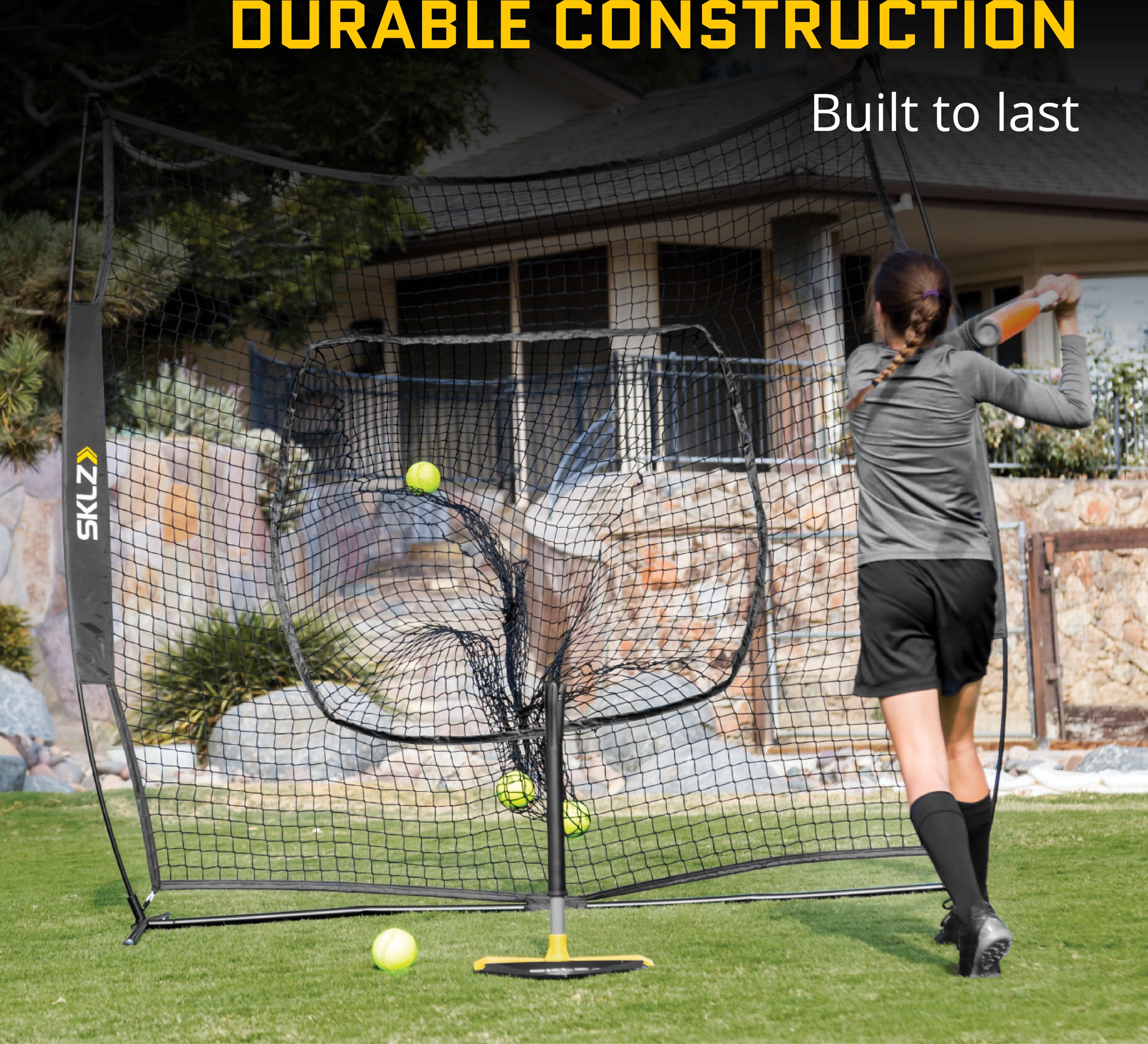 SKLZ バッティングネット SKLZ Baseball Practice Hitting Net 7' x 7' - Walmart.com