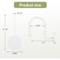 thumbnail image 2 of Shower Curtain Hooks White Shower Curtain Rings, Heavy Duty Metal Modern Decorative Shower Curtain Hooks Rust Proof Smooth Glide Shower Hooks for Shower Curtain, Shower Rod Hook, 12Pcs, 2 of 9