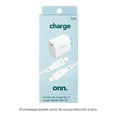 thumbnail image 3 of Combo Onn Cargador de Pared y Cable Tipo C a Tipo C 20W Power Delivery Blanco, 3 of 4
