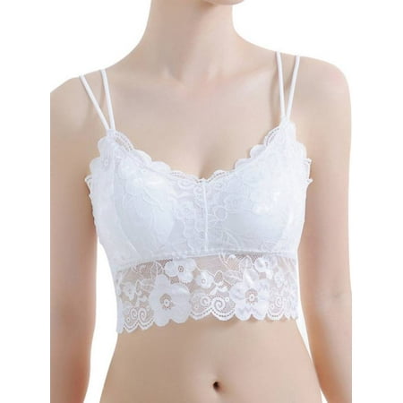 

Women Padded Lace Camisole Vest Tops Straps Bras