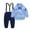 Blue, variant on Gerichy Toddler Baby Boy Clothes Fall Winter Outfit, Boy Clothes Suit Gentleman Wedding Outfits Kids Formal Dress Shirt Bowtie Long Suspender Pants Overalls