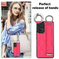 thumbnail image 5 of Funda de PU con anillo de cobertura total antideslizante para Samsung Galaxy A53 5g con pulsera, 5 of 5