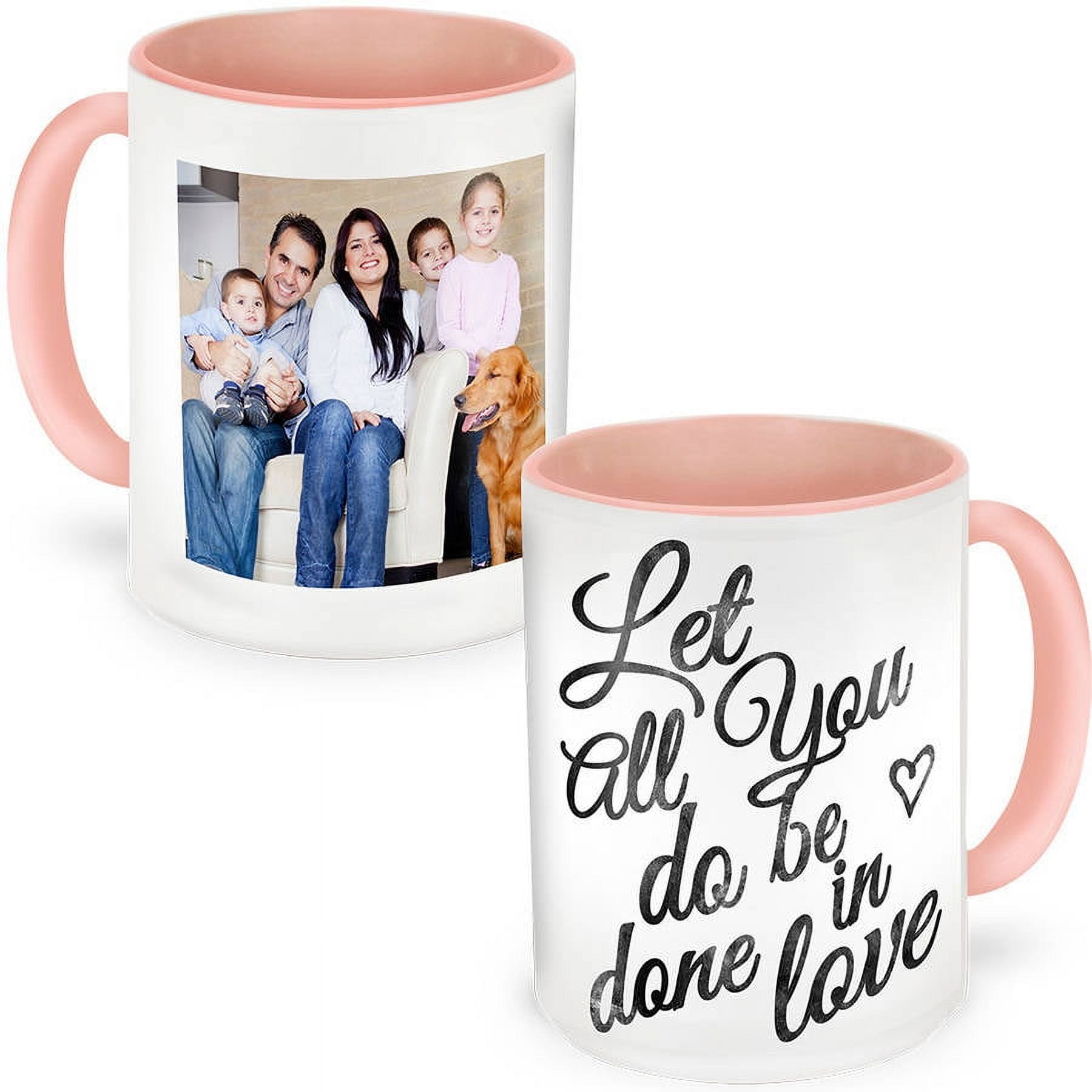 Pink Photo Mug 15 oz