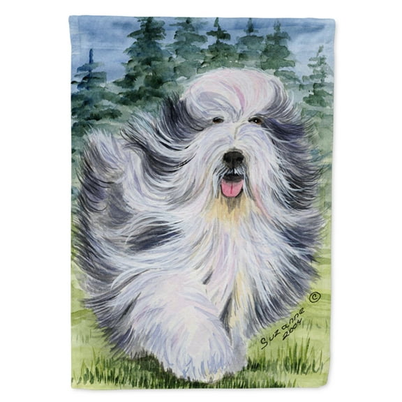 Caroline's Treasures SS8037-FLAG-PARENT Bearded Collie Flag, , multicolor