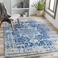thumbnail image 6 of Hauteloom Limestone Living Room, Bedroom Area Rug - Traditional - Medium Gray, Navy, Beige - 5'3" x 7'3", 6 of 19