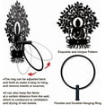thumbnail image 5 of 1 pc Iron Wall Mounted Hanging Ring Decorative Organizer Rack Tree 200x180mm Iron, 5 of 8