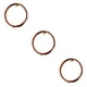 thumbnail image 2 of Vogacara Alambres para manualidades, Material de aluminio que no se desvanece, hilo trenzado brillante, líneas de joyería, diseño exquisito Bronce 3piezas, 2 of 6