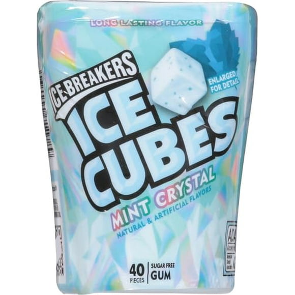 Ice Breakers Ice Cubes Mint Crystal Gum 2 Ct 3.24 Oz