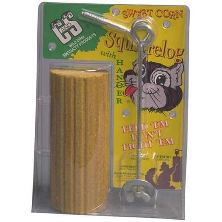 Sweet Corn Squirrel Log - C&S Products Sweet Corn Squirrel Log with hanger