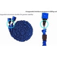 thumbnail image 2 of Expandable Garden Hose (16ft to 50ft), Aluminium Connector with 7 Functioning Nozzles, Multi-Purpose Garden Hose Sprayer, Garden Patio Sprayer for Watering Plants, Cleaning Cars or Pets (Blue), 2 of 7