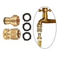 thumbnail image 4 of Adaptador de Lavadora a Presión de 3/4 Pulgadas, Des Rápida, Juego de Conector Sin Fugas, Accesorios de de Agua para Asperso 1 Juego de conectores Soledad Conector de la manguera, 4 of 10