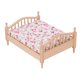 thumbnail image 1 of Cama De Casa De Muñecas En Miniatura, Elegante Cama En Miniatura Realista 1/12 Decorativa Para Decoración Del Hogar, 1 of 7