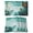 Green, variant on Teal Green Ombre Clouds Placemats Set of 4 Modern Abstract Gradient Cloud Place Mats Indoor Wipeable Table Mats Washable Cloth Dining Table Placemats for Kitchen Holiday Party Home Decor 13x19 Inch