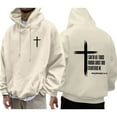 thumbnail image 6 of XIAONU Men's Zip Up Hoodie Long Sleeve Drawstring Hooded Letter Print Sweatshirt Warm Faith Inspired Daily Hoodies, 6 of 6