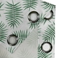 thumbnail image 4 of Ambesonne Green Grommet Curtain, Watercolor Tropical Palm, 50" x 72", Forest Green White, 4 of 6