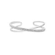 Faceted Crystal Cuff Bangle made with Swarovski Crystals