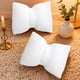 thumbnail image 1 of Lekihaqq Cotton Linen Bow Pillow Cushion Cover Sofa Lumbar Throw Pillow Insert for Home Decor Living Room Bedroom Decorative Pillows, 1 of 6