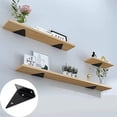 thumbnail image 5 of soportes flotantes para estantes, soporte de metal triangular para estantes, soporte flotante oculto para estantes de pared con 16 tornillos, soporte para estantes de pared, decoración de, 5 of 5