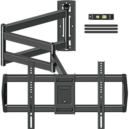 MOUNT PRO Full Motion TV Wall Mount 37.9" Long Arm TV Wall Mount for Most 42-75 Inch TVs, Max VESA 600x400mm and 99lbs Corner TV Wall Mount  with Long Extension & Tilt & Swivel Articulating Arm