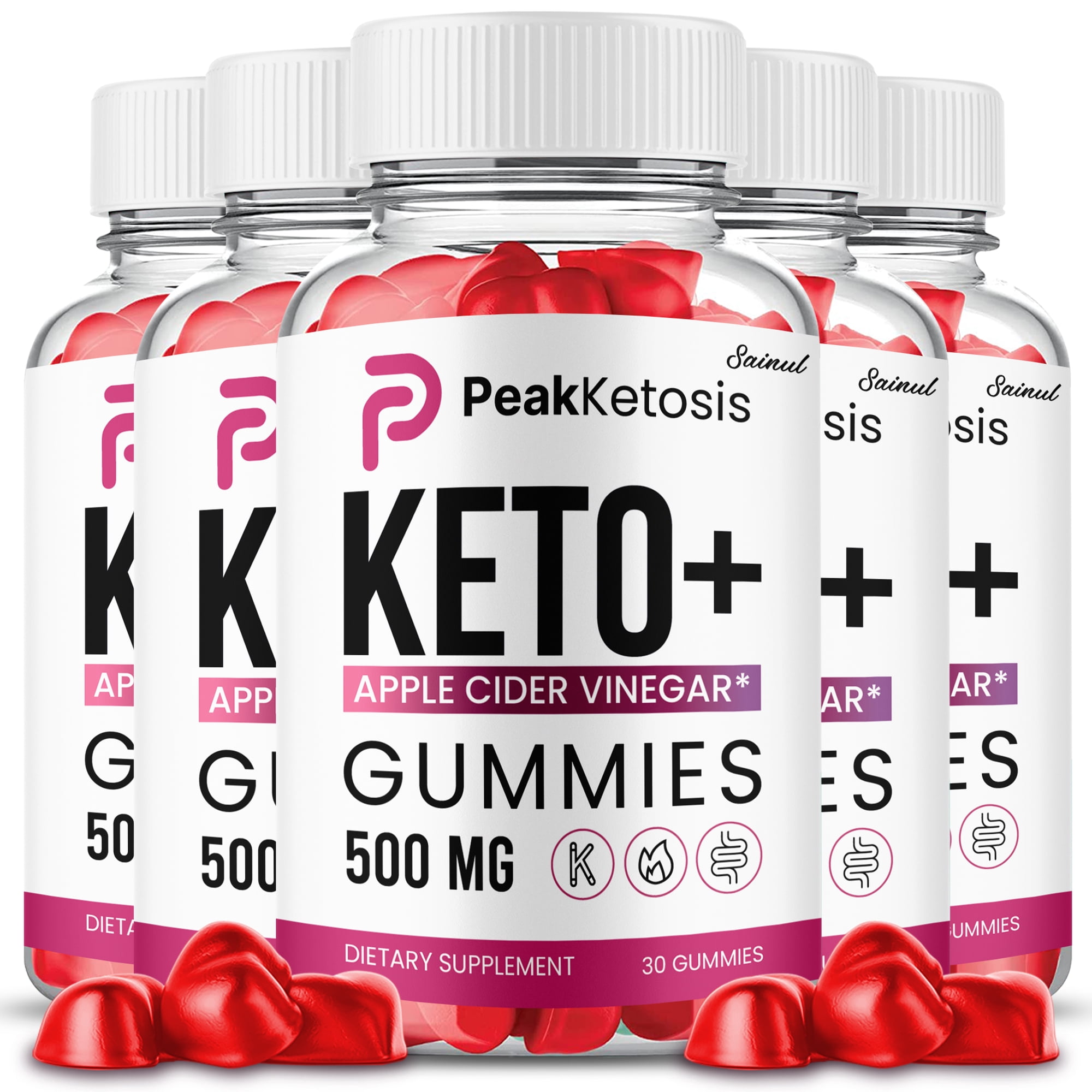 Peak Ketosis Keto ACV Gummies, Maximum Strength Formula, Peak Ketosis Gummies Ketogenic Keto Plus ACV Supplement 5 Month Supply (5 pack)