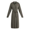 thumbnail image 2 of Time and Tru Women’s and Women's Plus Shirt Dress with Long Sleeves, Sizes XS-4X, 2 of 5