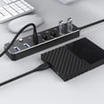 thumbnail image 4 of Concentrador divisor USB, concentrador de datos USB 3.0 de aluminio con interruptores de encendido y apagado individuales y luces LED para computadora portátil, PC (4 pies/120 cm) (7 puertos), 4 of 5