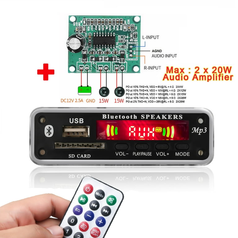 Bluetooth audio module 12v discount