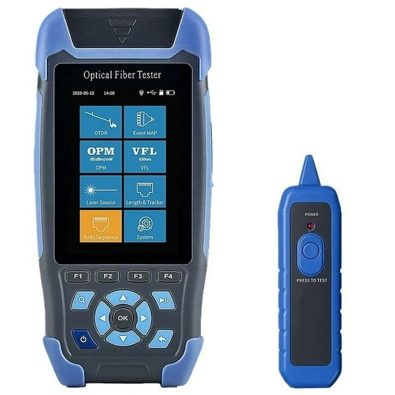 Reflectometer with 9 Functions VFL OLS OPM Event Map RJ45 Ethernet Cable Tracker Tester ,Quality Assurance
