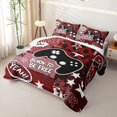thumbnail image 3 of Homewish Cool Gamer Game Pad Quilt King,Stars Skateboard King Coverlet Set,Red Black,3pcs, 3 of 7