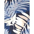 thumbnail image 7 of Cafe Luna Men's and Big Men's Printed Leaves Short Sleeve Woven Shirt with Texture, Size S-4XL, 7 of 7