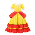 thumbnail image 1 of Vestido de princesa de melocotón para niñas, traje de Cosplay de Margarita Rosalina, Con cómic, para fiesta de Halloween Fivean unisex, 1 of 2