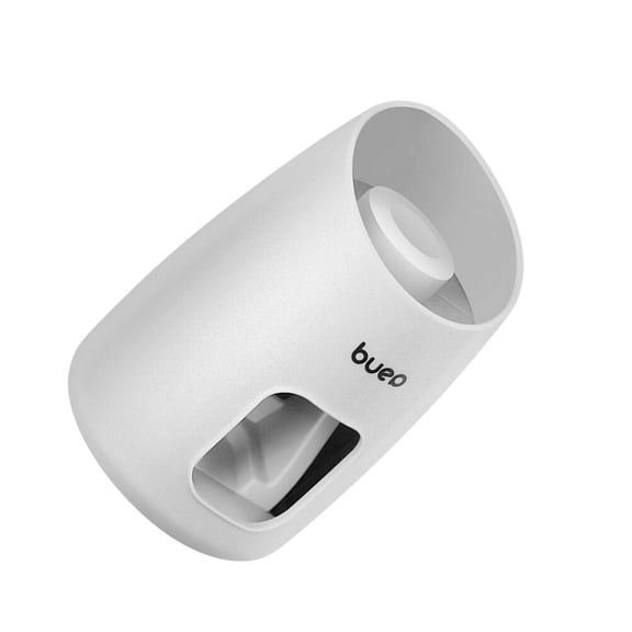 Wall-Mounted White Plastic Toothpaste Dispenser for Bathroom and Kitchen, Easy to Install Toothpaste Holder, 1 Piece Accessory
