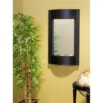 Adagio SWA1740 Serene Waters Textured Black Silver Mirror Wall Fountain