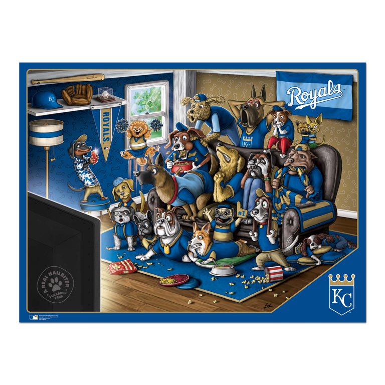 Kansas City Royals 500pc Jigsaw Puzzle - Dog Illustrations - 18x24