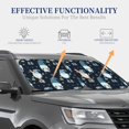 thumbnail image 4 of Balery Gnome And Snowflakes Sun Shield 2 Pack For Car Front Windows Foldable Sun Visor Protector Blocks Max Uv Rays And Keeps Your Vehicle Cool For Most Sedans Suv Truck, 4 of 7