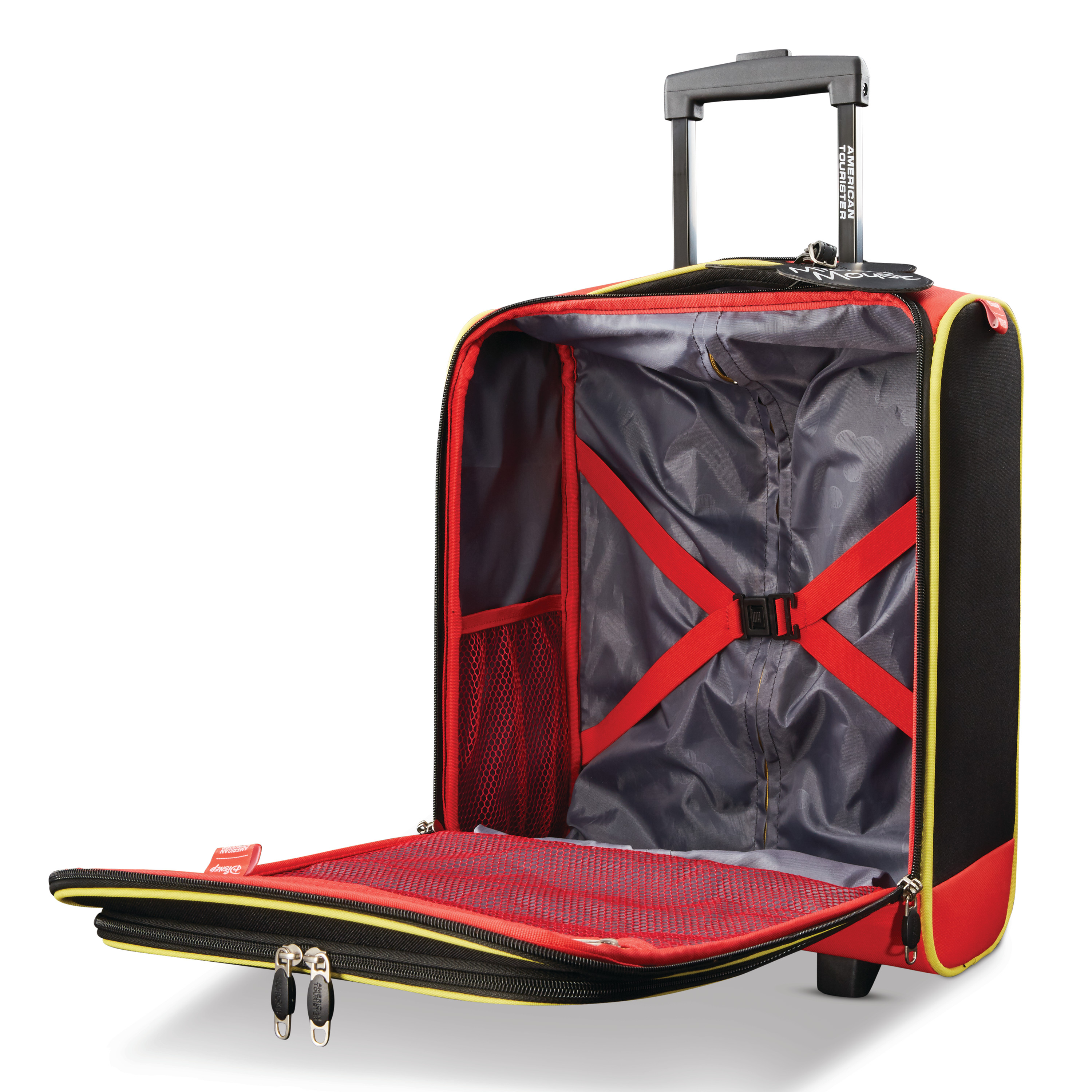 American Tourister Disney Softside Mickey Mouse Pants 16-inch 2-Wheeled Underseater, Carry-On Luggage, One Piece - image 2 of 7
