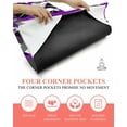 thumbnail image 3 of Purple Stripe Yoga Towel for Hot Yoga Non Slip, Black Grey White Gradient Striped Geometric Yoga Mat Towel Absorbent Yoga Sweat Towels Microfiber Hot Yoga Blanket for Bikram Pilates 26"x70", 3 of 7