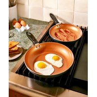 Nonstick Aluminum Ultimate Frying and Saute Cooking Pans - Set of 2