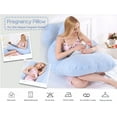 thumbnail image 4 of CradlePlanet Organic Cotton Pregnancy Pillow Maternity Pillow Nursing and Back Support Pillow, 4 of 7