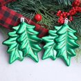 thumbnail image 5 of Festival Plastic Leaf Shape Hangings 2Boxes Pack Varied Color And Form For Christmas Tree Embellishment Red, 5 of 5