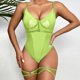 thumbnail image 2 of Gibobby Conjunto de lencería de encaje Lencería sexy babydoll para mujer, camisón halter, babydoll para mujer, lencería sexy para sexo(Verde, M), 2 of 5
