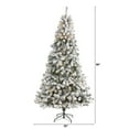 thumbnail image 2 of HomeStock 8Ft. Flocked West Rustic Revival Fir Artificial Christmas Tree With 500 Clear Led Lights, 2 of 7