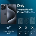 thumbnail image 2 of JETech 5 in 1 Case for iPhone 15 Pro Max 6.7-Inch with 2-Pack Each Tempered Glass Screen Protector and Camera Lens Protector, Non-Yellowing Shockproof Bumper Phone Cover (Blue), 2 of 7