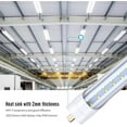 thumbnail image 5 of T8 Single Pin 8ft Led Light Bulb 6000k 65W 2 Row Dual-Ended Power 12Pack, 5 of 6