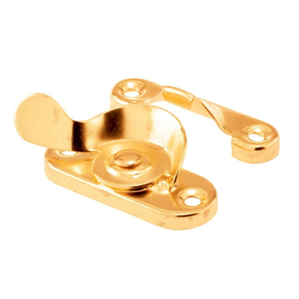 Sash Lock Prime-Line F 2535 de acero bañado en latón, paquete de 2