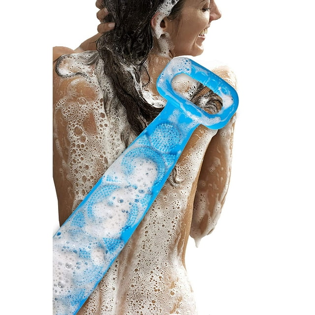 Silicone Back Scrubber for Shower - Double-Sided Exfoliating Body Scrubber