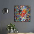 thumbnail image 6 of Luxe Metal Art 'Mosaic Heart III' by Carolee Vitaletti Metal Wall Art, 24"x24", 6 of 7