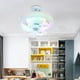 thumbnail image 2 of Control Remoto E27 Ventilador Enchufe LED Con Base Techo Moderno 3 Velocidades Perfil Colores Regulable/RGB Regulable para Sala Estar, 2 of 9