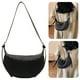 thumbnail image 1 of Bolso Bandolera para Mujer Bolso Media Tejido Color Sólido Bolso (negro), 1 of 9